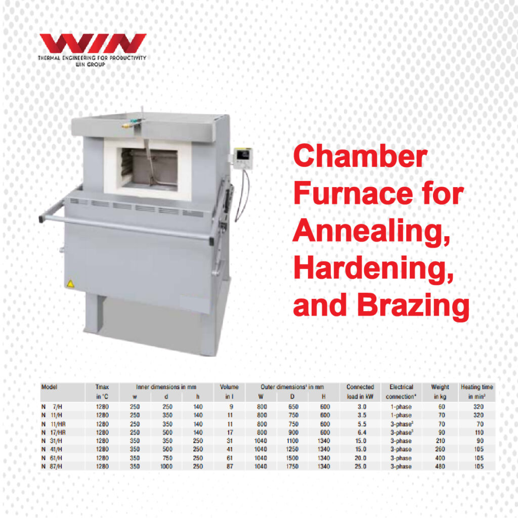 Chamber Furnace for Annealing, Hardening and Brazing Furnace